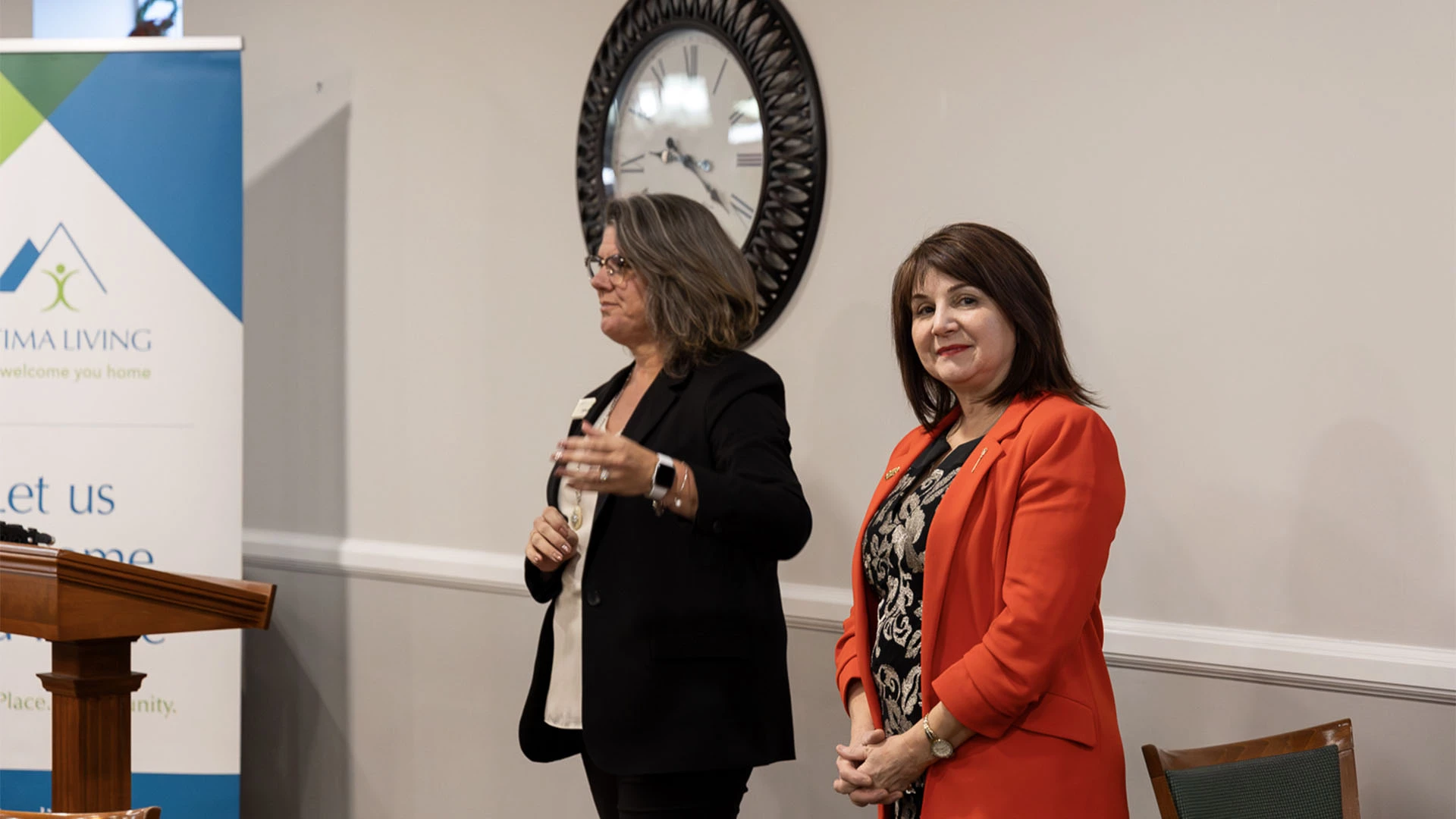 lady smiling at the camera