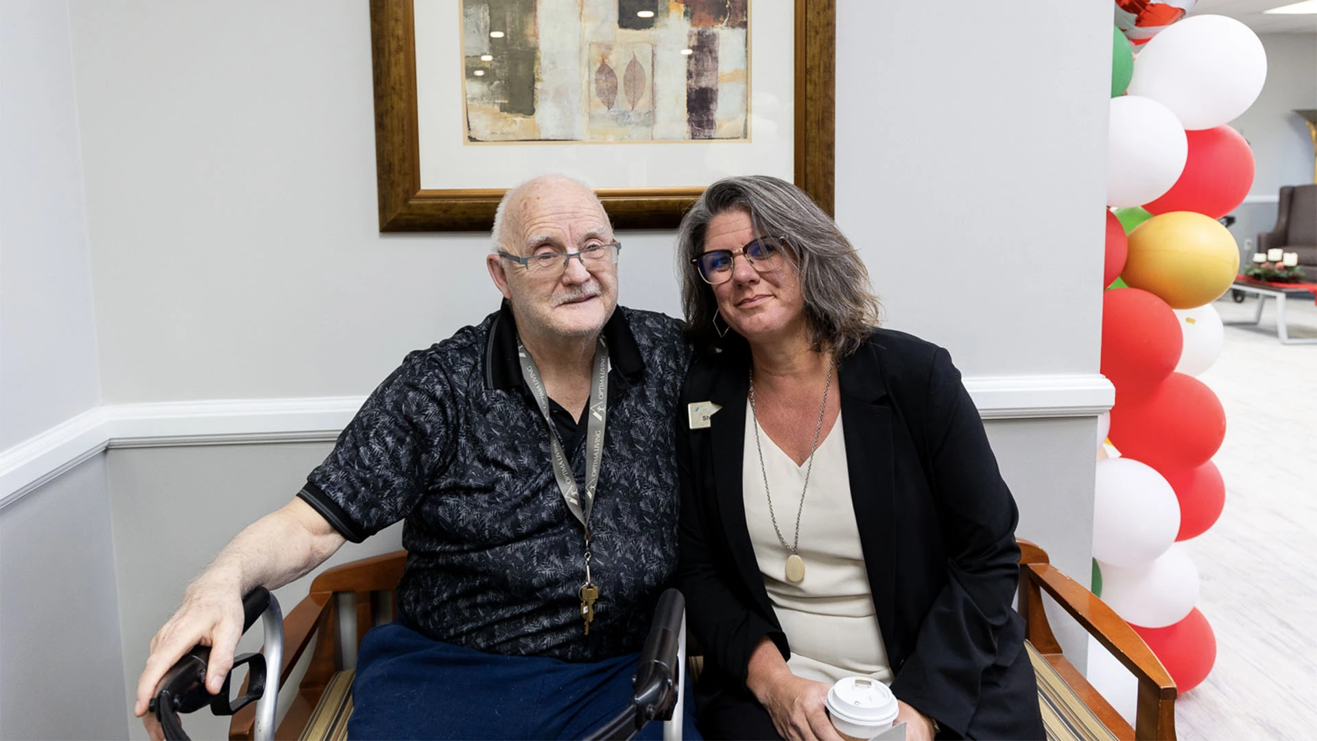 Senior resident and worker